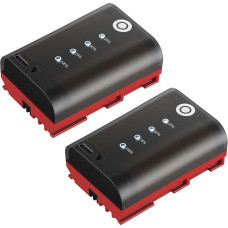 LP-E6P ličio jonų akumuliatorius 2600 mAh didelės talpos akumuliatorius ir išmanusis LED ekranas, atsarginis akumuliatorius, suderinamas su 