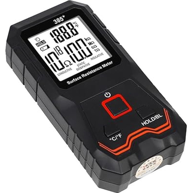 Widerstandsmesser, 385+ Oberflächenwiderstandsmessgerät, hochpräzises Widerstandsmessgerät (LCR), antistatisches Isolations- und elektrostatisches Testgerät