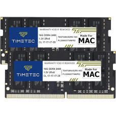 Timetec Hynix IC Apple 32GB KIT(2x16GB) DDR4 2400MHz PC4-19200 SODIMM Memory Upgrade For iMac Retina 4k/5K 21.5-inch/27-inch Mid 2017 (32GB KIT(2x16GB))