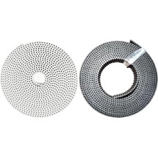 LIUCH Polyurethan PU HTD 5M 15 Zahn HTD5M 25 Zahnriemen Ersatz Offene Endete Übertragung Förderband Maschine Gürtel Stick Gürtel (8meter, juoda spalva, 25mm)