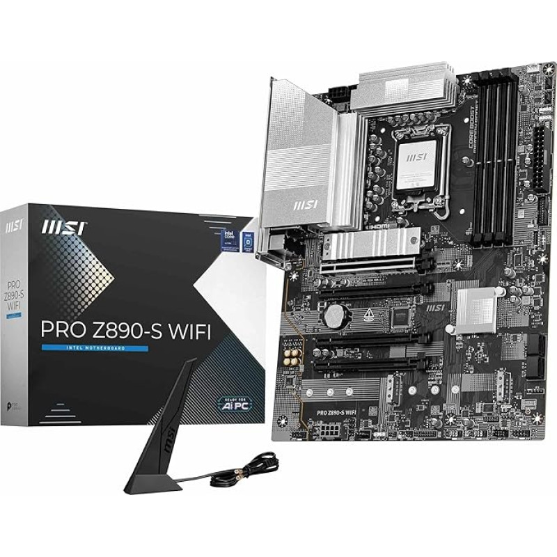MSI PRO Z890-S WiFi pagrindinė plokštė, ATX - palaiko 
