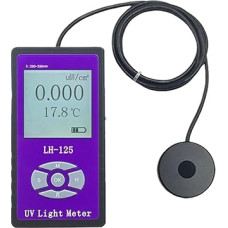 UV-Messgerät, UVA + UVB LH-125 Barriere Uv-durchlässigkeit Penetration Rate Bestrahlungsstärke Detektor Gesundheitseinheit UV Licht Meter