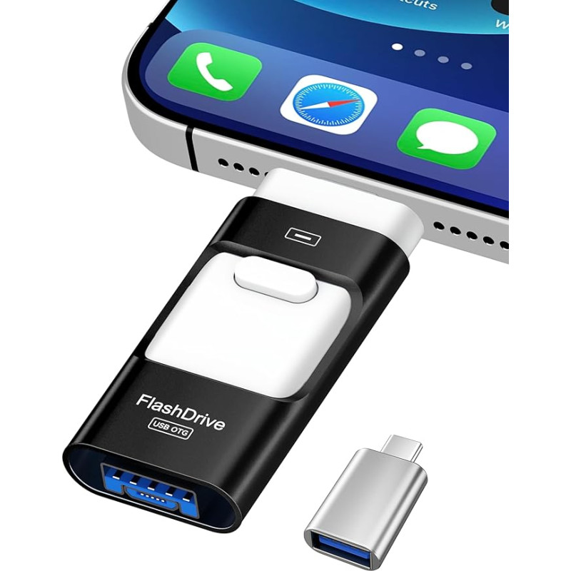 ZARMST 256 GB USB atmintinė telefonui, 