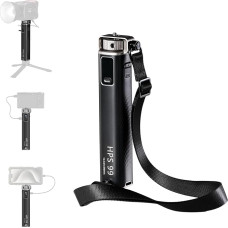 SMALLRIG akumuliatoriaus laikiklis, 99Wh/6800mAh maitinimo rankena su PD100W greituoju įkrovimu, D-TAP, 2 USB-C prievadais, išmaniuoju ekranu ir dirželiu per petį, skaitmeninio fotoaparato akumuliatoriaus laikiklis, skirtas RC60/100 žibintams - 5249