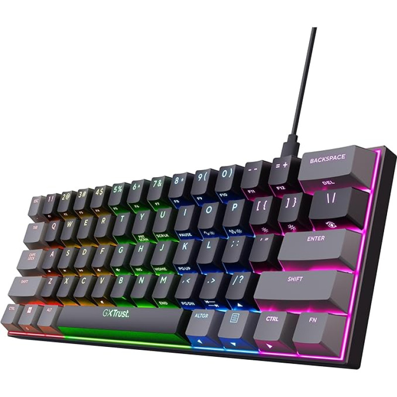 Trust Gaming GXT 867 Acira Französisches AZERTY-Layout Mechanische Tastatur
