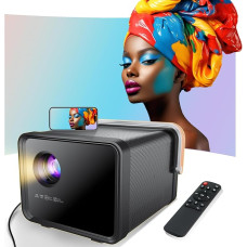 Weelikeit Projector, 4K Full HD 1080P Projector, Smart Projector 5G WiFi 6 BT 5.0, Home Portable Projector, Home Cinema, Outdoor Projector with Automatic Keystone Function, Compatible with Smartphone