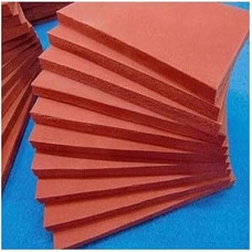 Rote Silikon-Schaum-Schaum. Hochtemperaturbeständiger, strukturierter Silikonschaum-Dichtungsstreifen, 3 mm, 100 mm x 100 m