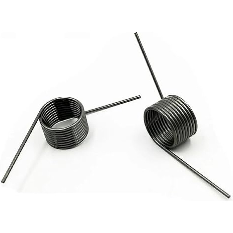 Torsioninė spyruoklė 5 vnt. vielos skersmuo 2,5 mm 65Mn plienas Maža spiralinė V formos (7,5 mm (3 ratai), 30 mm, 2,5 mm (180 laipsnių))