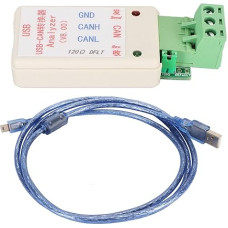 USB-zu-CAN-Analyzator-Adapter, CAN-Bus-Konverter mit USB-Kabel, PVC-Schnittstellenadapter mit hoher Umwandlungseffizienz für Kfz-Diagnose und industrielle Steuerungssysteme