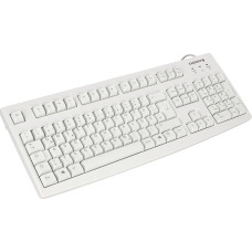 CHERRY G83-6105, laidinė klaviatūra pramoninėms programoms, vokiškas išdėstymas (QWERTZ), atsparūs trinčiai klavišai, lengvai valoma, perdirbama, šviesiai pilka