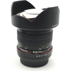 Samyang SY14M-C 14mm F2.8 itin plataus fiksuoto kampo objektyvas, skirtas 