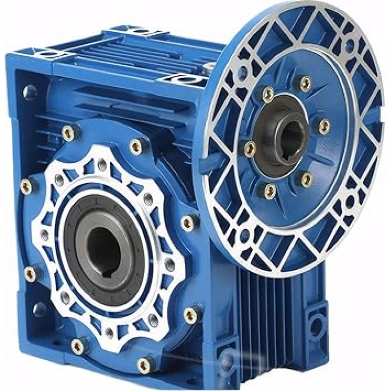 NMRV090 Schneckengetriebe-Drehzahlminderer 100B5 Flansch mit 28 mm Eingangswelle 35 mm Ausgangsbohrung Metallgetriebe