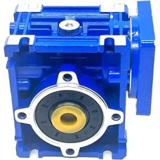 NMRV030 Schneckengetriebe-Drehzahlminderer mit 60 x 60 mm Flansch, 9 mm Eingangswelle, 14 mm Ausgangsbohrung for NEMA24-Schrittmotor Metallgetriebe
