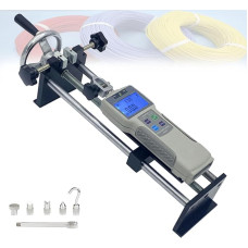 Handradbetriebener Push-Pull-PrüFstand, 230 mm Hub Mit Digitalem Kraftmesser Und Klemme FüR Zug-/DruckprüFungen ZP-50N