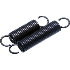 Zugfeder, Packung mit 2 Stück 65Mn Zugfederdraht offenem Haken,0 mm Außendurchmesser, verschiedene Größen, Länge 40-350(300mm,16mm-2.0mm)