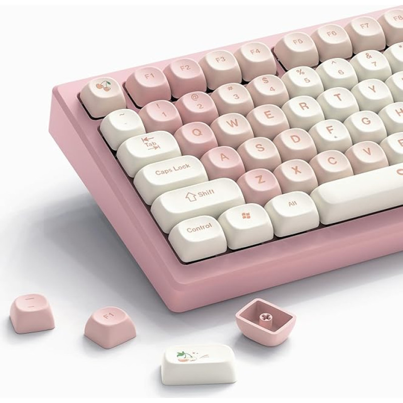 Womier PBT klavišų dangteliai 60 65 65 75 100 procentų MOA klavišų dangteliai, dažų sublimacija, mielų, pritaikytų 