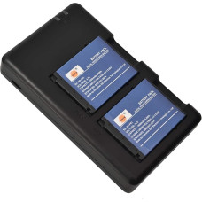 DSTE atsarginių baterijų rinkinys NP-FR1 baterija + dvigubas USB įkroviklis, suderinamas su 