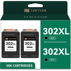 JINTUM 302 XL juodos spalvos rašalo kasetės, skirtos HP 302 spausdintuvų 302 kasetėms, skirtos 