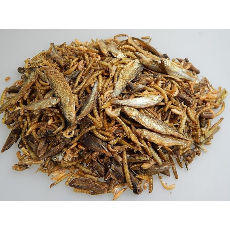 Roplių maistas 6 rūšių mišinys Sausas maistas vėžliams Roplių maistas (250 g)