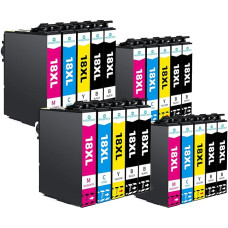 18XL spausdintuvo kasetės Epson 18XL T1811 T1811 T1812 T1813 T1814 suderinamos su Epson Expression Home XP-202 XP-205 XP-215 XP-225 XP-305 XP-312 XP-322 XP-325 XP-402 XP-405 XP-41 2