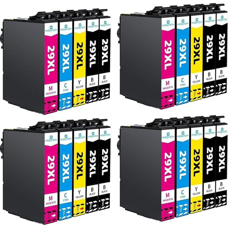 29XL rašalo kasetės, skirtos pakeisti 