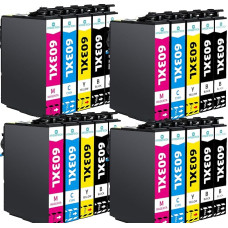 603XL Replacement for Epson 603 603XL Multipack Printer Cartridges Compatible with Epson Expression Home XP-2100 XP-2105 XP-3100 XP-3105 XP-4100 XP-4105 Workforce WF-2830 WF-2850