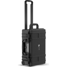 Reflex Camera Didelis apsauginis kietas fotoaparato krepšys, tinkamas dronams, objektyvams, DSLR ir pistoletams, sklandžiai riedantys ratukai, pritaikomas, putplastis, atsparus vandeniui IP67, atsparus smūgiams, 54,6 x 34,5 x