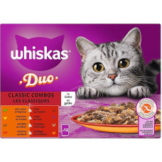 WHISKAS® DUO Portionsbeutel Multipack Classic Combos in Gelee 1 x 12 x 85g