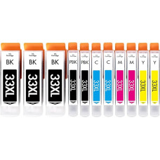 11 x 33XL kasetės, suderinamos su 