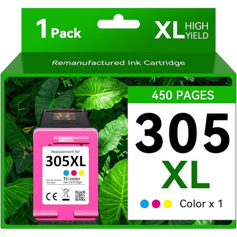 305XL rašalo kasetės suderinamos su HP 305 XL spalvoto spausdintuvo kasetėmis - suderinamos su HP DeskJet 2820e 2800e 2822e 2821e 2823e 4220e 4222e 4230e 6200 serijos spausdintuvais