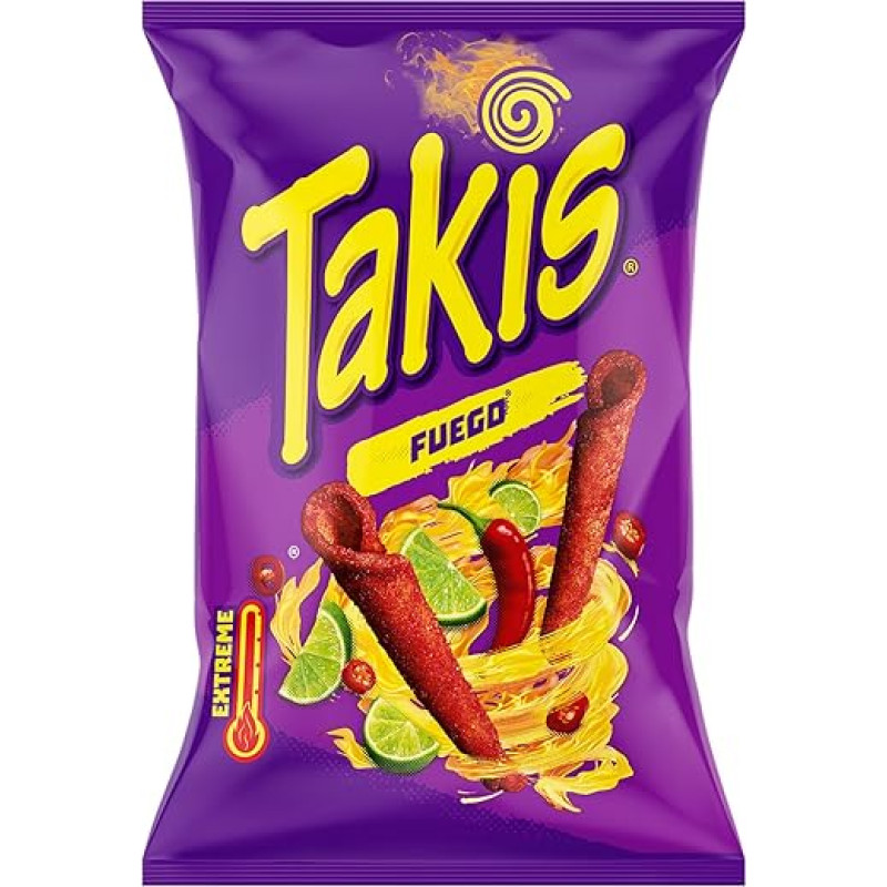 TAKIS - Kukurūzų užkandis Sweet Chili - 1 x 100 g