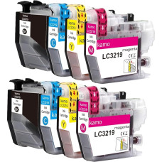 kamo LC-3219 Printer Cartridges Multipack Compatible with Brother LC3219 LC-3217 LC3217 Cartridges (Pack of 8) for MFC-J5330DW MFC-J5335DW MFC-J5730DW MFC-J5930DW MFC-J6530DW MFC-J6930DW MFC-J6935DW