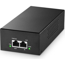 YuLinca 2.5 Gigabit PoE+ injektorius, 802.3af/at/bt 90W maitinimo per Ethernet PoE adapteris, 100/1000/2500Mbps, ne PoE adapteris, Plug & Play, atstumas iki 100 metrų (328 pėdų)