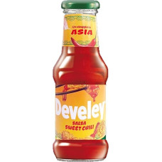 Develey Salsa Chili Sauce Gluten Free Spice Sauce Table Sauce Hot Sauce Ideal for Tacos Glass Bottle 250 ml