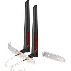 Superbat 8dBi WLAN Antenna RP-SMA Dual Band 2.4 GHz 5.8 GHz + 20 cm U.FL to RPSMA Socket Cable + Rear Slot Cover Holder for Computer Compatible with WLAN Router Wireless Mini PCI PCIE (Pack of 2)