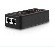 Iki 30 W galios PoE maitinimo šaltinis, 2,5 Gigabit PoE adapteris IP kameroms ir VoIP telefonams Tinklo atstumas iki 328 pėdų.