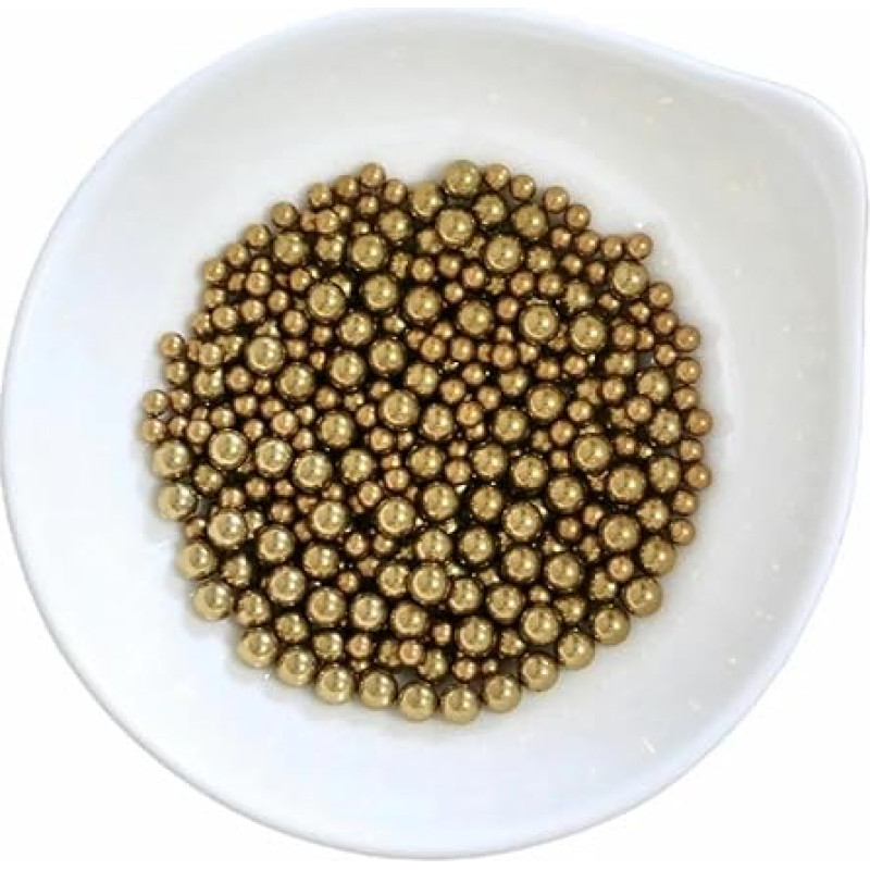 Kietieji žalvariniai guolių rutuliukai (H62) 0,5-5 mm 0,9 mm 1 mm 2 mm 2,381 mm 2,5 mm 3 mm 3,175 mm 4 mm 4,45 mm 4,5 mm 4,763 mm Aukšto tikslumo 4,45 mm Pakuotė 10000 vnt.