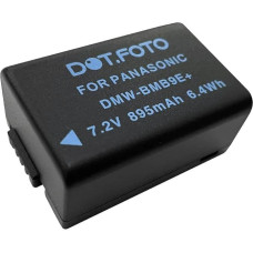 Panasonic DMW-BMB9, DMW-BMB9E, DMW-BMB9PP PREMIUM atsarginė įkraunama baterija iš Dot.Foto - 7.4v / 895mAh - 2 metų garantija [žr. aprašymą dėl suderinamumo]