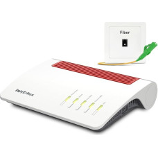 AVM Fritz!Box 5590 Fiber Edition International | Mesh Master | Wi-Fi 6 | 2400 Mbit/s (5 GHz) + 1200 Mbit/s (2.4 GHz) | 2.5 Gigabit LAN | 4 x Gigabit LAN | 2 x USB 3.0 | AON + GPON