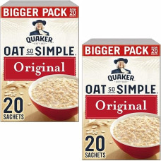 Cleverry Box Set with Quaker Oat So Simple Original Porridge Oatmeal - 40 Bags x 27 g Oatmeal