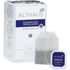 Althaus Darjeeling Highlands Tea 20 x 1.75 g ⋅ Organic Black Tea in Classic Tea Infusion Bag ⋅ Deli Pack
