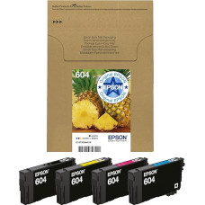 Epson Original 604 Pineapple Ink Multipack 4-Colour Standard, XP-2200 XP-2205 XP-3200 XP-4205 WF2910DWF WF2930DWF WF2950DWF, EasyMail, ReadyPrint Flex Ink Tariffs
