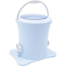 Manual Laundry Spinner Made of PP/ABS/Stainless Steel, Mini Washing Machine with 5 kg Load, Damping Spring, Extendable Drain Line and Splash Guard Lid, Spin Dryer for Outdoor Travel, Apartment Life