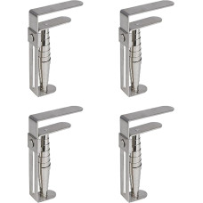 Set of 4 tablecloth clips, stainless steel tablecloth clips, 9.5 x 5 cm, table clips for garden tables, outdoor tablecloth holder, feather tablecloth clips, table clips for thick tables