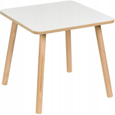 Vaikų stalas 50 x 50 x 47 cm - kvadratinis medinis stalas vaikų kambariui | MDF žaidimų ir mokymosi stalas