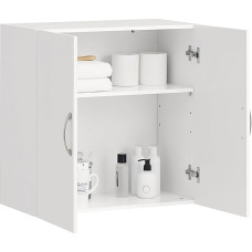 SoBuy® FRG231-W Sieninė spintelė su dvejomis durimis Vonios spintelė Virtuvės spintelė Medicinos spintelė Balta WHT Apie 60 x 60 x 30 cm.