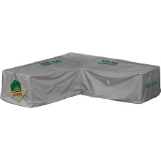 Sodo baldų žiemai atsparus L formos L formos 205 x 205 x 80 cm pilkos spalvos Oxford 600D audinio brezentas Sodo baldai atsparūs vandeniui, UV spinduliams ir oro sąlygoms