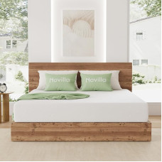 Novilla Matratze 160x200 H3 7-Zonen Gelschaum Matratzen mit Atmungsaktive Bambus-Schaum 60°Waschbare Bezug Öko-Tex CertiPUR US Rollenmatratze 18cm Mittel