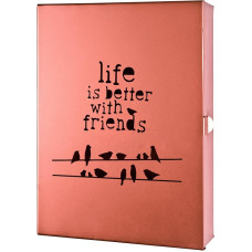 HAKU Furniture Key Box, 25 x 18 x 5 cm, Copper Optic