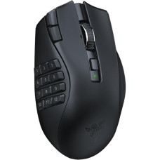 Razer Naga V2 HyperSpeed - ergonomiškas kabelinis MMO žaidimų kompiuteris (19 programuojamų skonių, belaidis 2,4 GHz, 